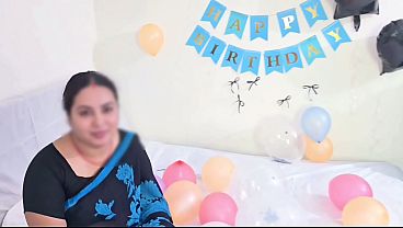 Sister-in-law surprised brother-in-law on his birthday and gifted him her pussy.