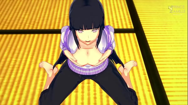 Hot sexy anime girl play with her nice round natural boobs