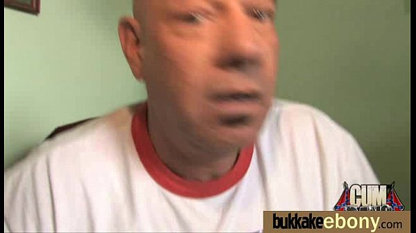 Ebony gets group cumshots io