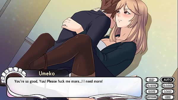 Maid Mansion - Umeko Sex CG Scene 2 (Contra la pared)