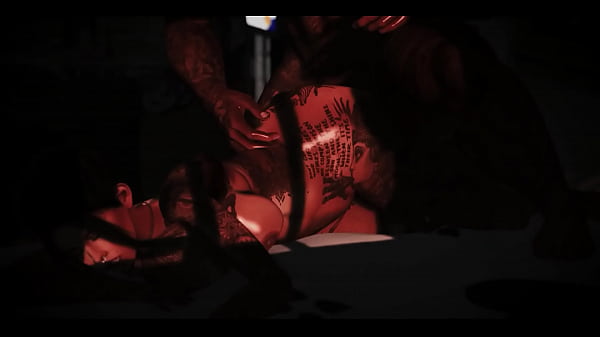 Sexy española tatuada ama una gran polla negra (SecondLife)