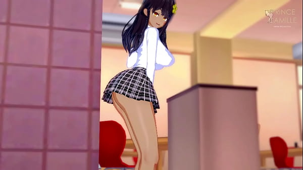Chica anime morena cachonda se masturba