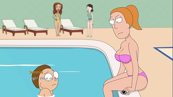 Rick and Morty:A Way Back Home (Family Pool Day) [6oFPS][Ferdafs][No Commentary][Showcase] Beth, Morty, Summer, Morticia