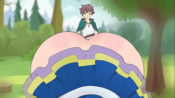 Aqua llevaba una falda demasiado corta para seducir a Kazuma/Hentai/Caricatura/Parodia/¡La bendición de Dios en este maravilloso mundo!