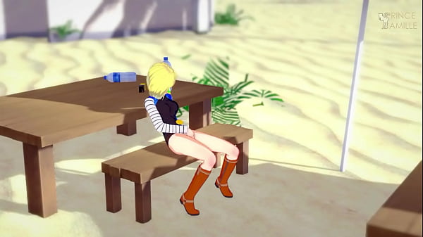 Una chica de anime se masturba en público