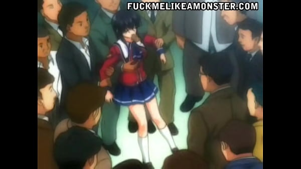 anime collegegirl follada por múltiples pollas