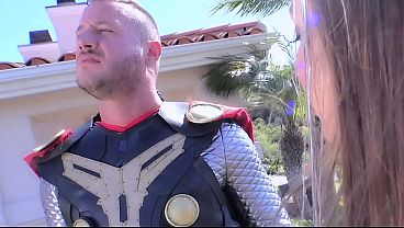 Abigail Mac Worships Every Inch of Thor's Mighty Cock - X-Men vs Thor Porn Cosplay Parody