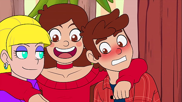 Dibujos animados de parodia de Gravity Falls (Parte i): Lamiendo el coño y montando una polla de vaquera