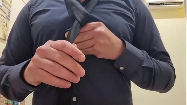 STEPBROTHER GETS HORNY WHILE DRESSING | HE MOANS AND CUMS - CLASSY DRESS WITH A BIG COCK