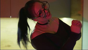 Goth slut getting facefucked hard