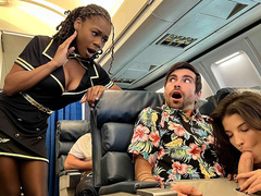 Jet Set Jizzers Starring LaSirena69, Hazel Grace And Lucky Fate (Brazzers) HD