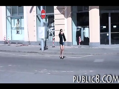 Cute amateur picked up on the street and fucks for money
