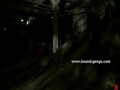 Girl fantasises how she is taken and fucked in dark room in doub