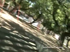 Public nudity flashing busty ex-girlfriend naked on streets
