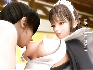 Big titted eD anime maid squirt milk
