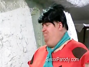 Barney and busty wife Betty get laid in The Flinstones parody