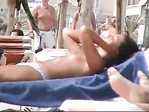 Puffy Titties on Beach