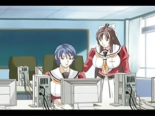Huge boobs anime teacher fucked