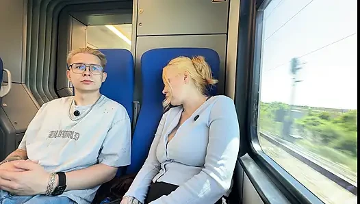 Step Step Son Taboo Vacation - Husband Ditches Train, They Share Bed & Explode in Morning Passion