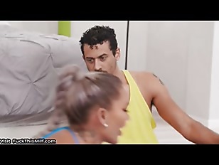 Tanned Fitness Trainer And Her Trainees Have Threesome Sex