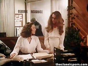 Office fuck video with vintage pornstars
