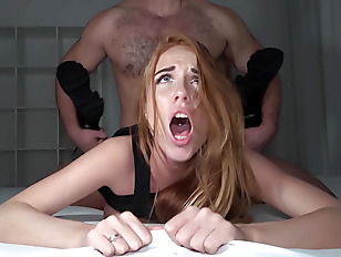 SHE DIDN&#'T EXPECT THIS - Redhead College Babe DESTROYED By Big Cock Muscular Bull - HOLLY MOLLY