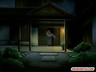Japanese girl anime hard fucked by big buy
