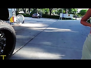 Attractive 2o-year-old blonde cheats on her boyfriend in a parking lotRdAEtf