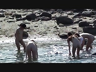 Peeing on the nude beach