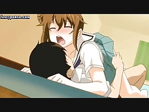 Beautiful anime babe making love