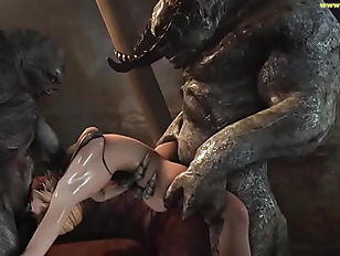 Massive eD Animation Compilation involving Monster that roughly destroy game girls
